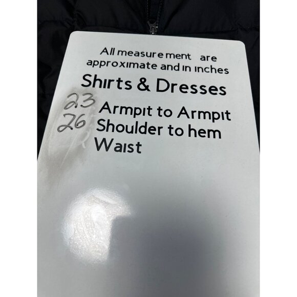 Lands End Womens Black Puffer Vest Insulated Full Zip Lightweight Size XL - Picture 8 of 8